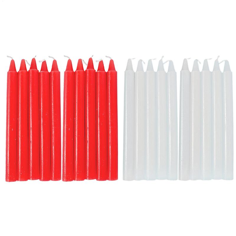 Glow Sticks Survival - Konik Mumlar 10X Doğal Balmumu Kokusuz