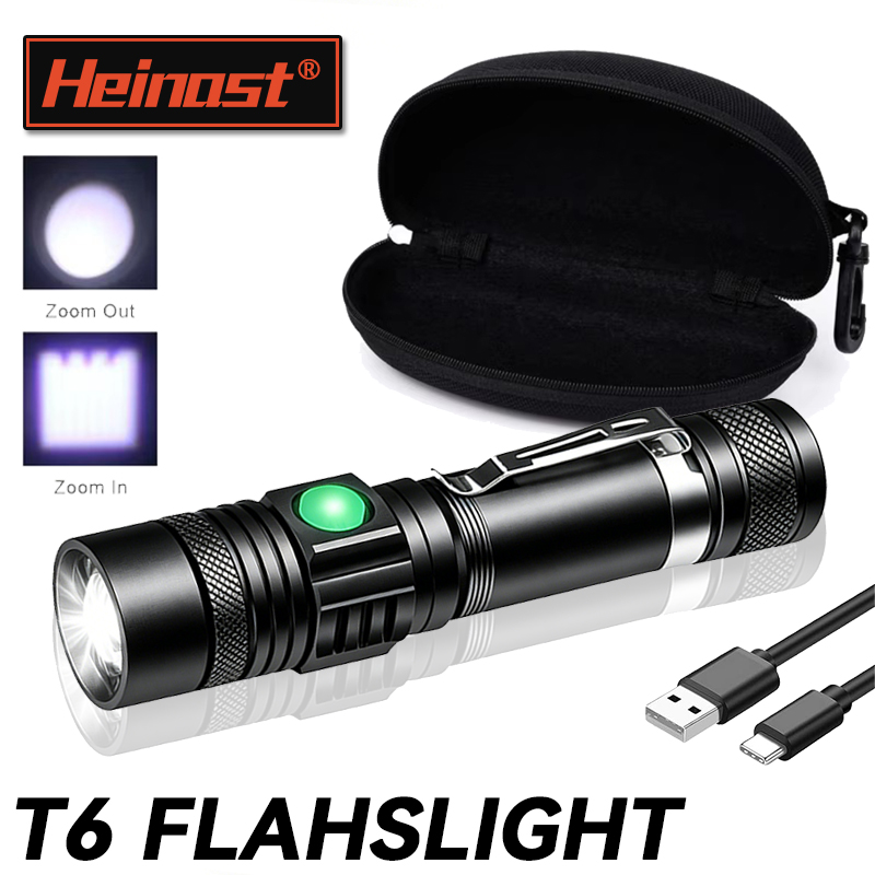 Headlamp - T6 LED Şarj Edilebilir El Feneri,