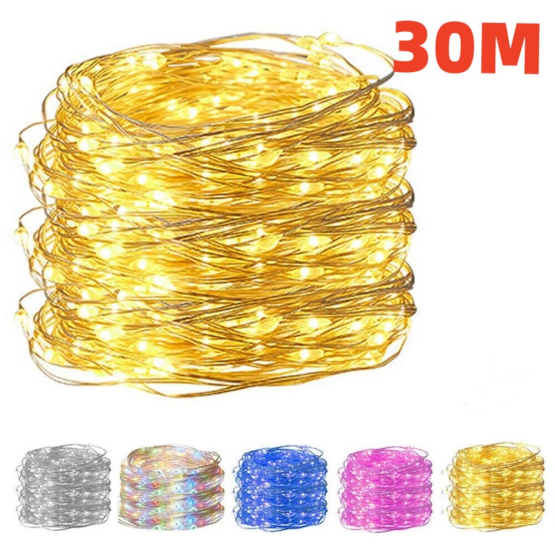 Outdoor Camping Lights String - 30 Metre USB LED Dize Işıklar
