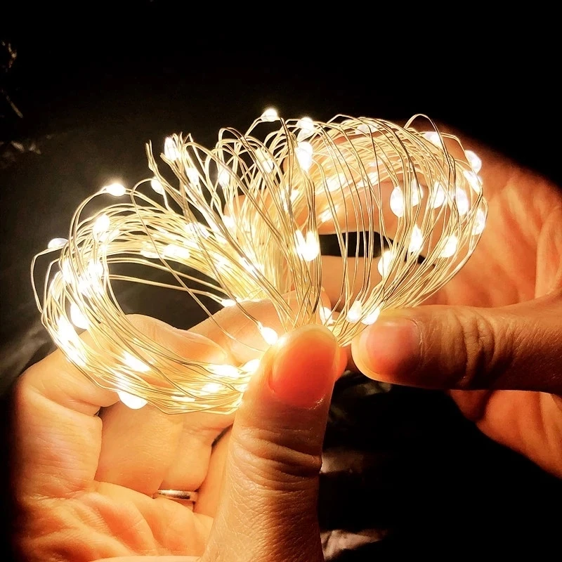 Outdoor Camping Lights String - Bakır Tel USB LED Dize Işıklar
