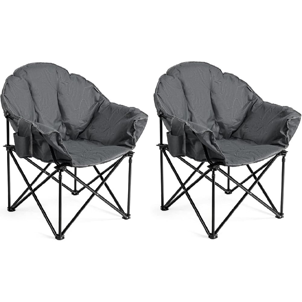 Outdoor Oversized Camping Chair - Büyük Boy Yastıklı Ay Şeklinde Kamp
