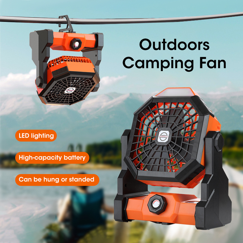 Outdoor Camping Misting Fan - 10000 mAh Kamp Fanı LED Fener