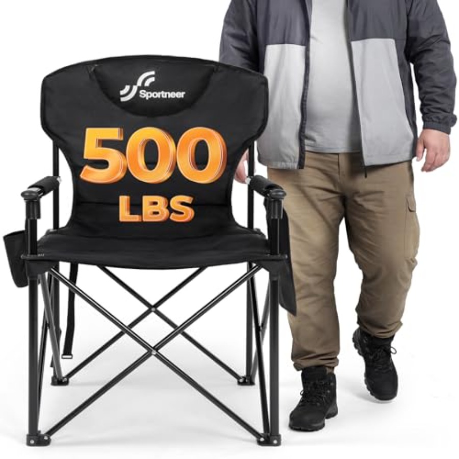 Outdoor Oversized Camping Chair - Açık hava kamp sandalyesi: ağır hizmet
