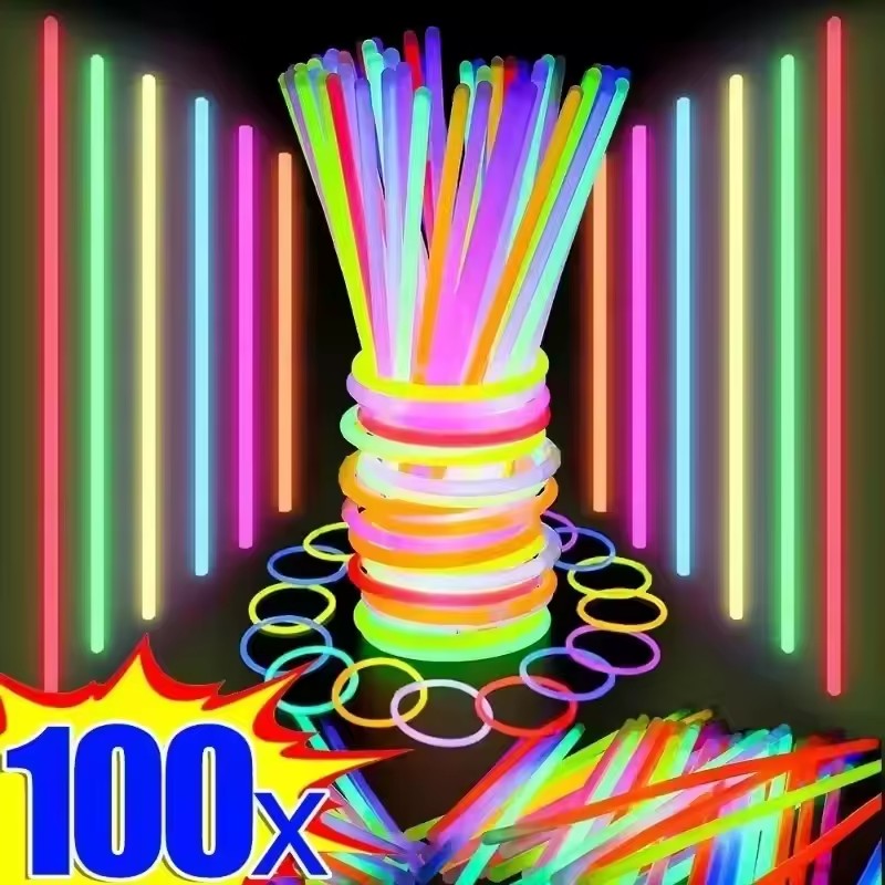 Glow Sticks Survival - 50/100 Adet Floresan Çubuklar Parti Çok