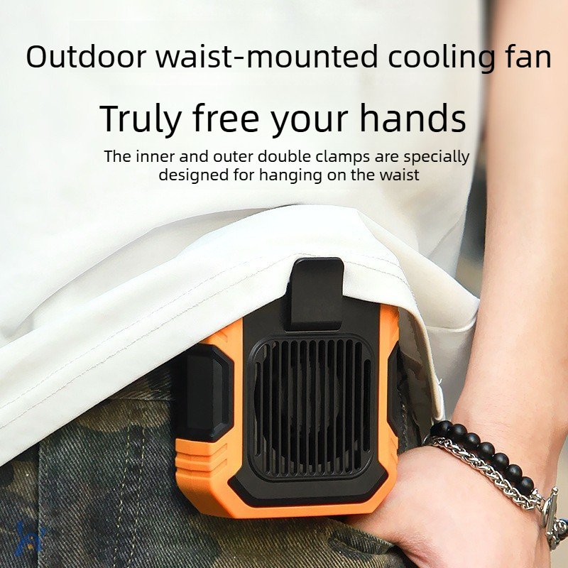 Outdoor Camping Misting Fan - Bel Montajlı Klipsli Fan USB Şarjlı