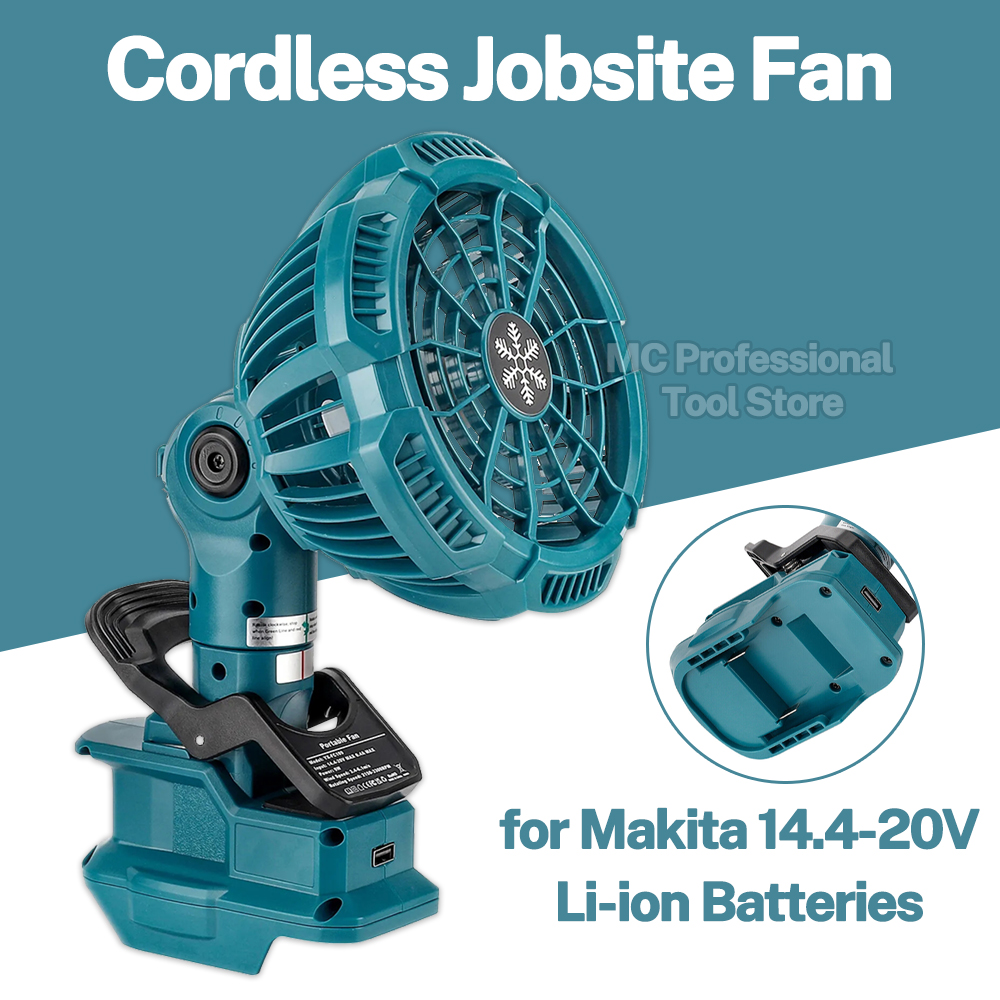 Outdoor Camping Misting Fan - Makita 18V lityum pil için Fan
