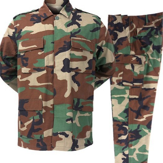 Camping Outdoor Clothing - Erkek BDU Kamuflaj 2 Parça Takım