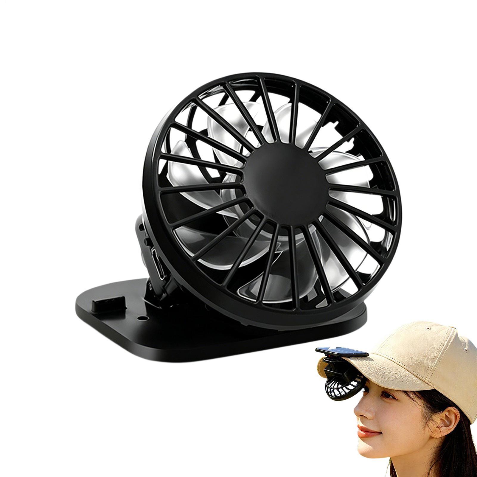 Outdoor Camping Misting Fan - Şapka Klipsi Fanı 3 Hızlı Eller
