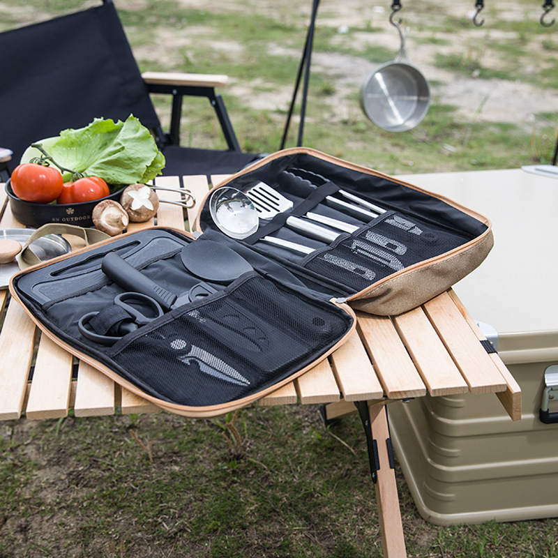 8 adet Kamp Mutfak Tencere Set - Outdoor Camping Kitchen With Sink incelemesi ve fiyatı