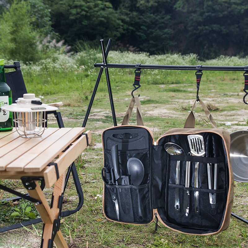 8 adet Kamp Mutfak Tencere Set - Outdoor Camping Kitchen With Sink incelemesi ve fiyatı
