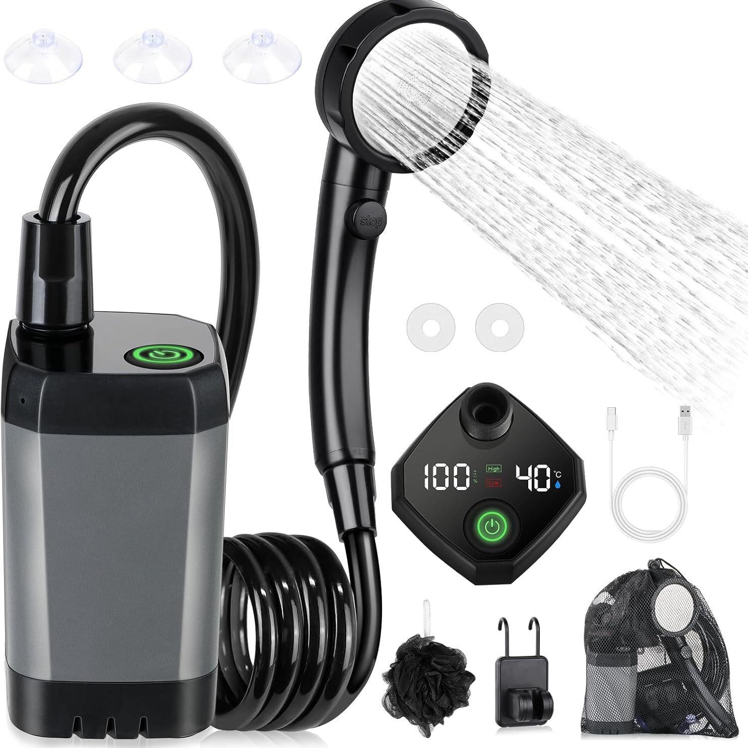 Taşınabilir Kendinden Emişli E - Outdoor Camping Shower incelemesi ve fiyatı