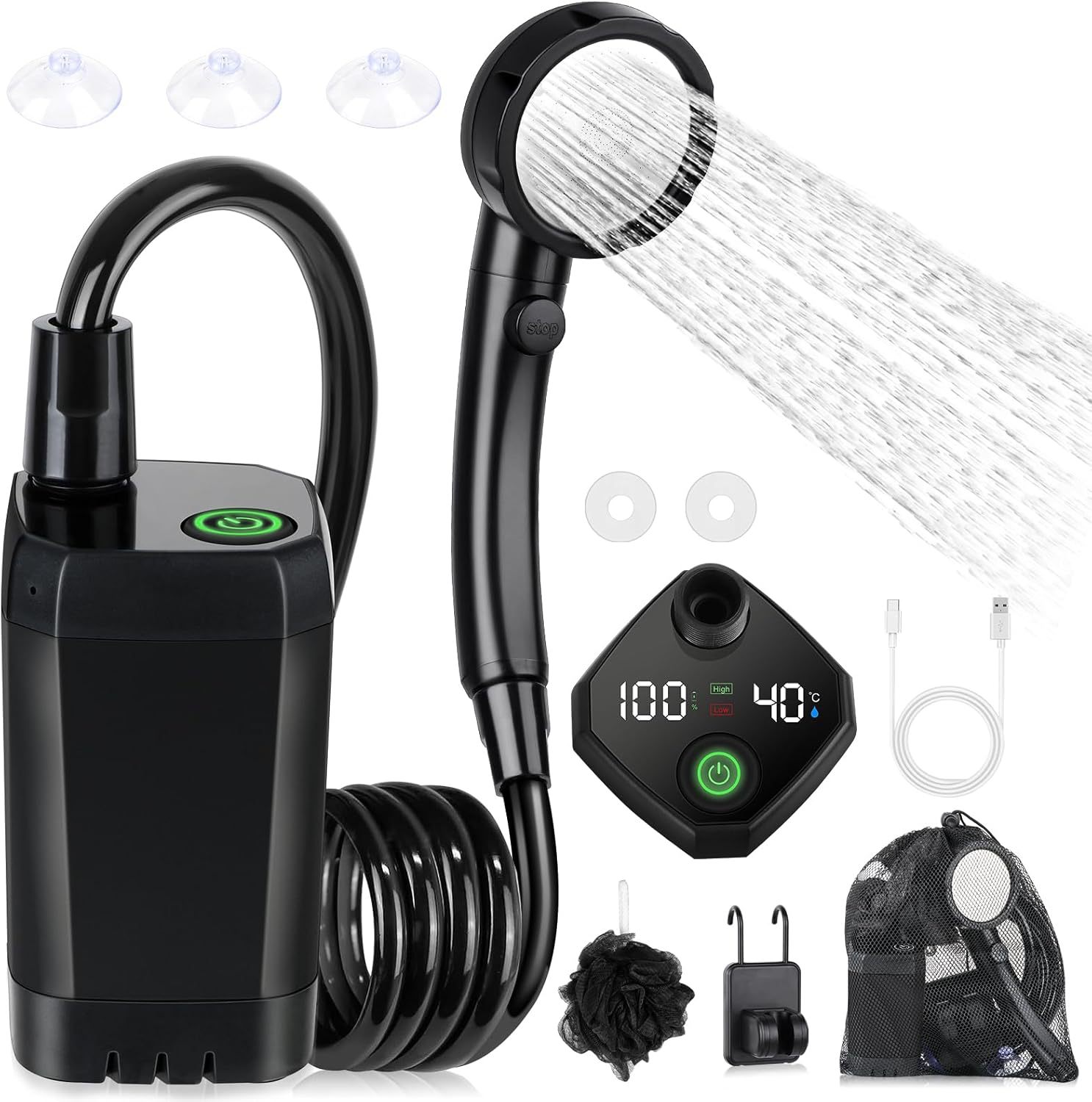 Taşınabilir Kendinden Emişli E - Outdoor Camping Shower incelemesi ve fiyatı
