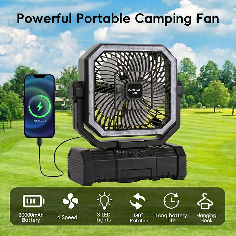 20000mAh Kamp Tavan Vantilatör - Outdoor Camping Misting Fan incelemesi ve fiyatı