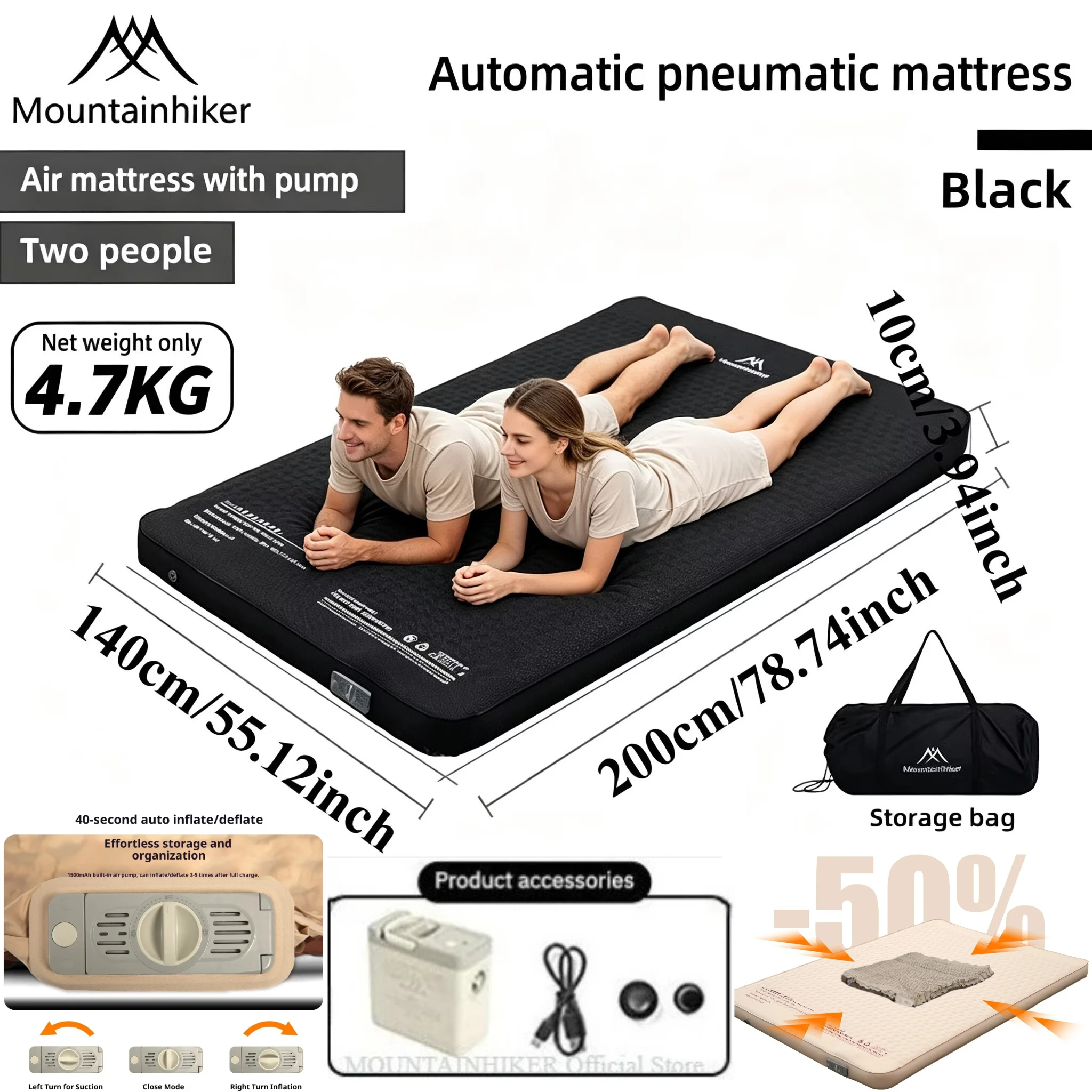 MOUNTAINHIKER Şişme Yatak Peyn - Outdoor Camping Floor Mat incelemesi ve fiyatı