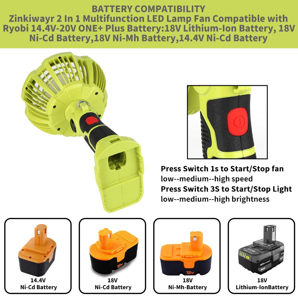 Ryobi LED ışık ile akülü taşın - Outdoor Camping Jobs incelemesi ve fiyatı