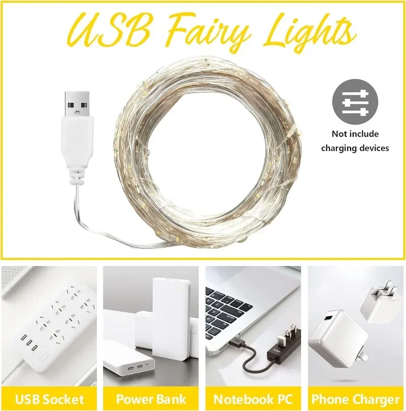 Bakır Tel USB LED Dize Işıklar - Outdoor Camping Lights String incelemesi ve fiyatı