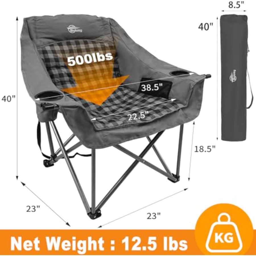 Yetişkinler için Büyük Boy Kam - Outdoor Oversized Camping Chair incelemesi ve fiyatı