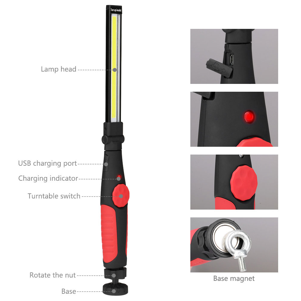 Katlanır COB El Feneri USB Şar - Outdoor Camping Jobs incelemesi ve fiyatı