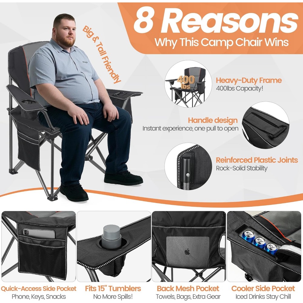 2'li Paket Ağır Hizmet Tipi Bü - Outdoor Oversized Camping Chair incelemesi ve fiyatı