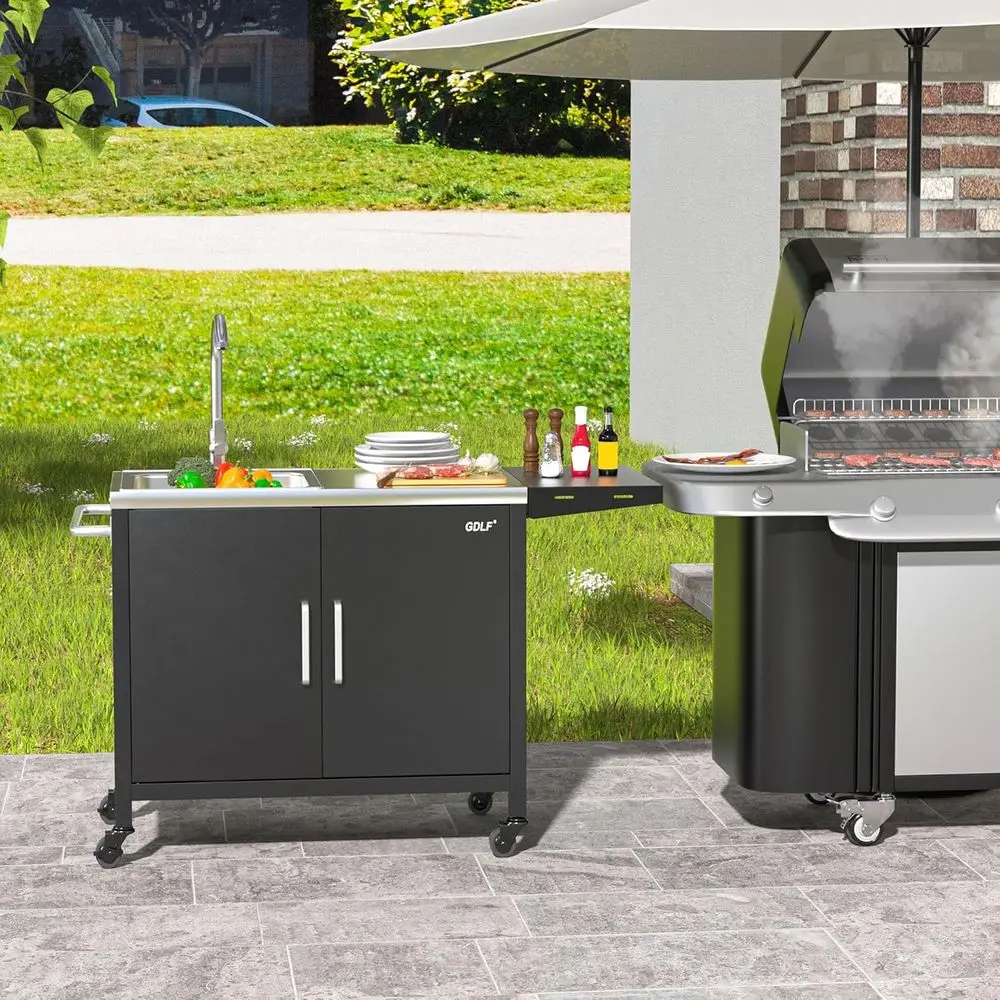 Paslanmaz Çelik Lavabolu Açık  - Outdoor Camping Kitchen With Sink incelemesi ve fiyatı