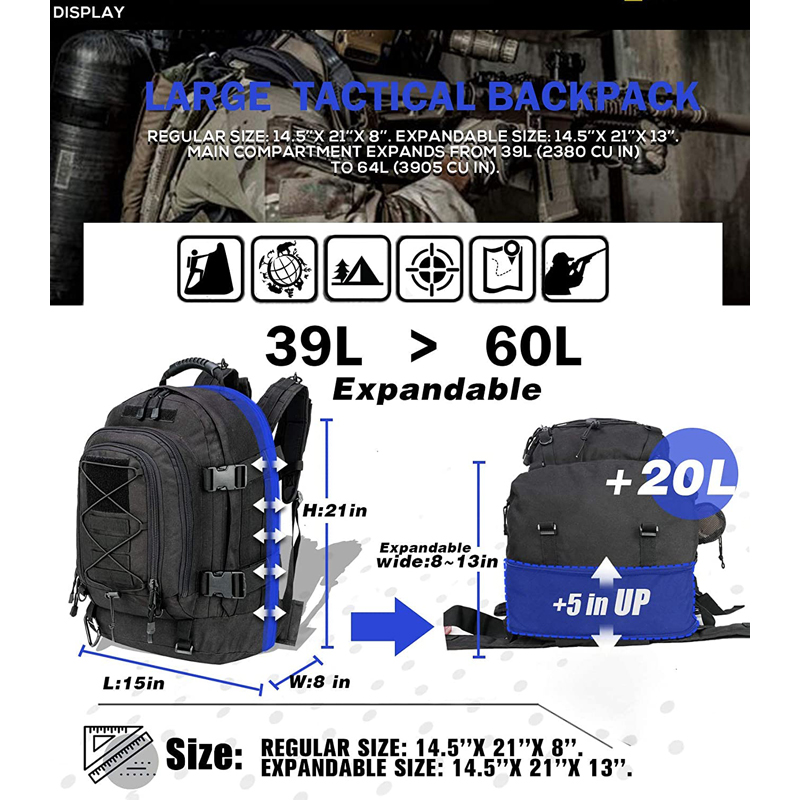 Erkekler için 65L Askeri Sırt  - Lightweight Backpack 65L incelemesi ve fiyatı