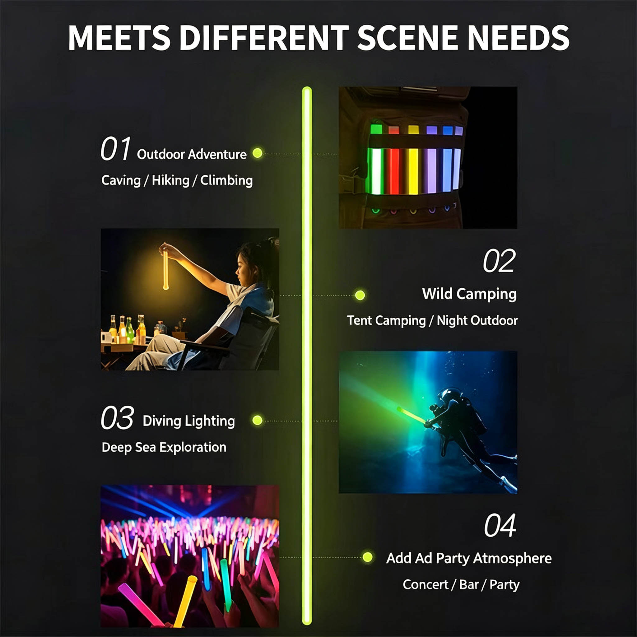Acil Durumlar İçin 6 İnçlik Ta - Glow Sticks Survival incelemesi ve fiyatı