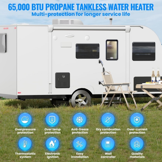 Taşınabilir 12V Gazlı Su Isıtı - Outdoor Camping Shower incelemesi ve fiyatı