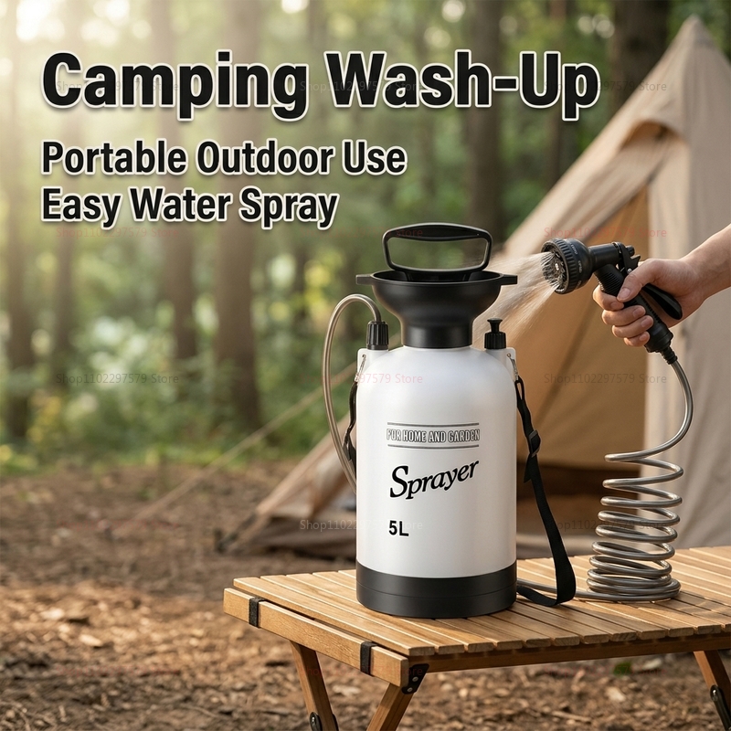 Taşınabilir Kamp Duşu 5L Manue - Outdoor Camping Shower incelemesi ve fiyatı
