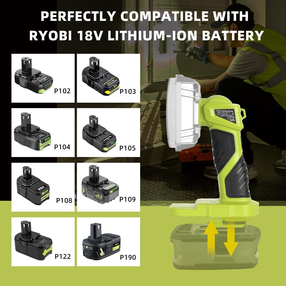 Ryobi için 40W 4200LM Akülü LE - Outdoor Camping Jobs incelemesi ve fiyatı