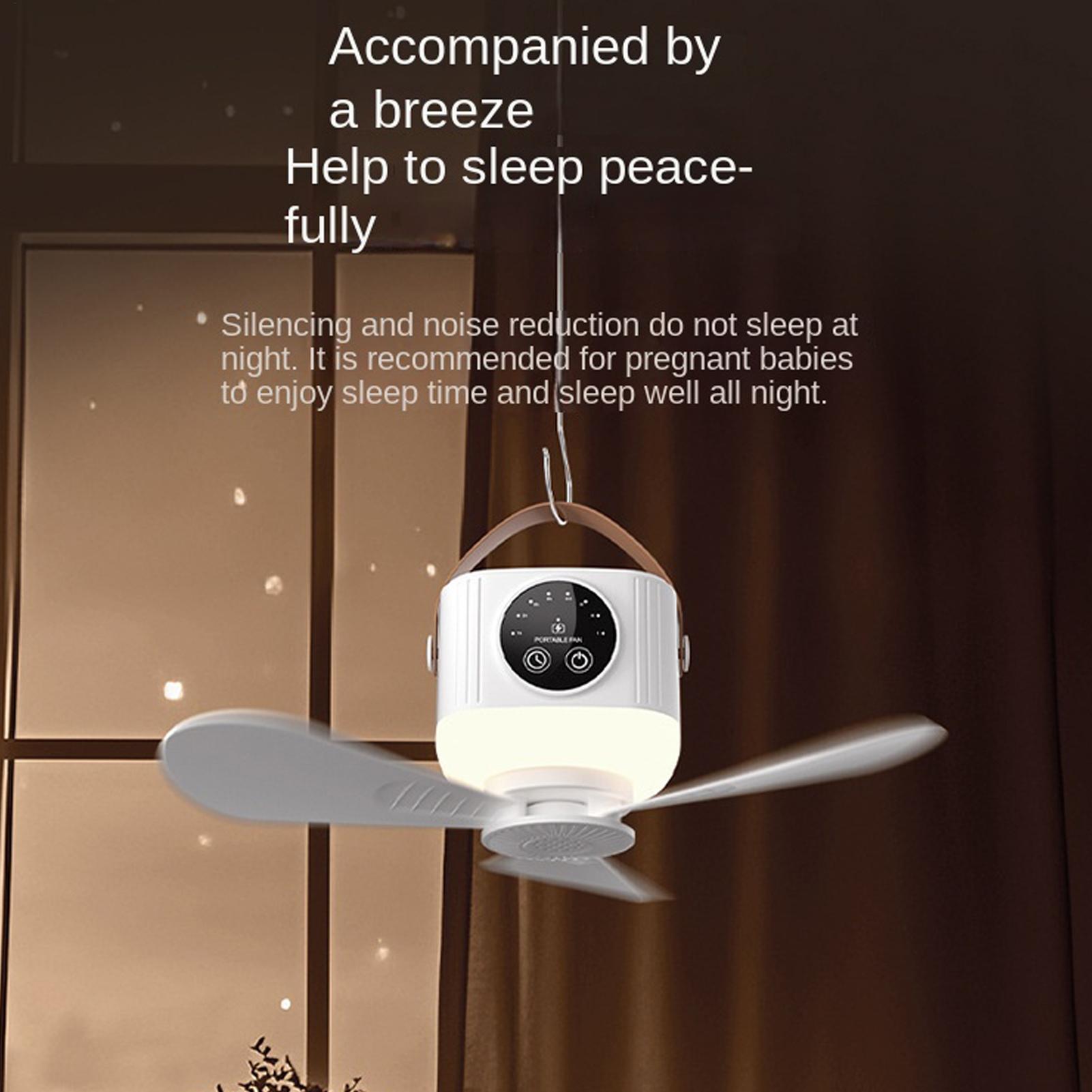 Şarj edilebilir asılı fan 7200 - Outdoor Camping Misting Fan incelemesi ve fiyatı