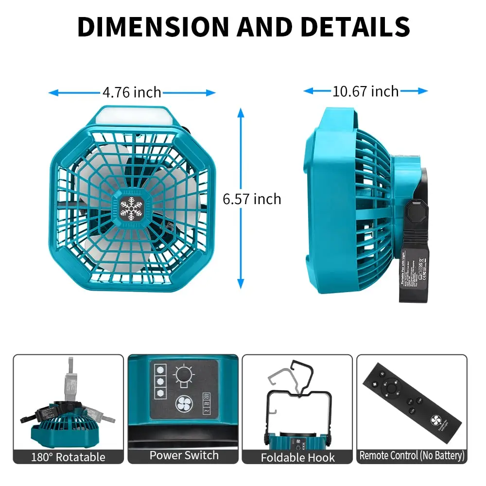 Ev, Kamp ve İşyerleri için İde - Outdoor Camping Misting Fan incelemesi ve fiyatı