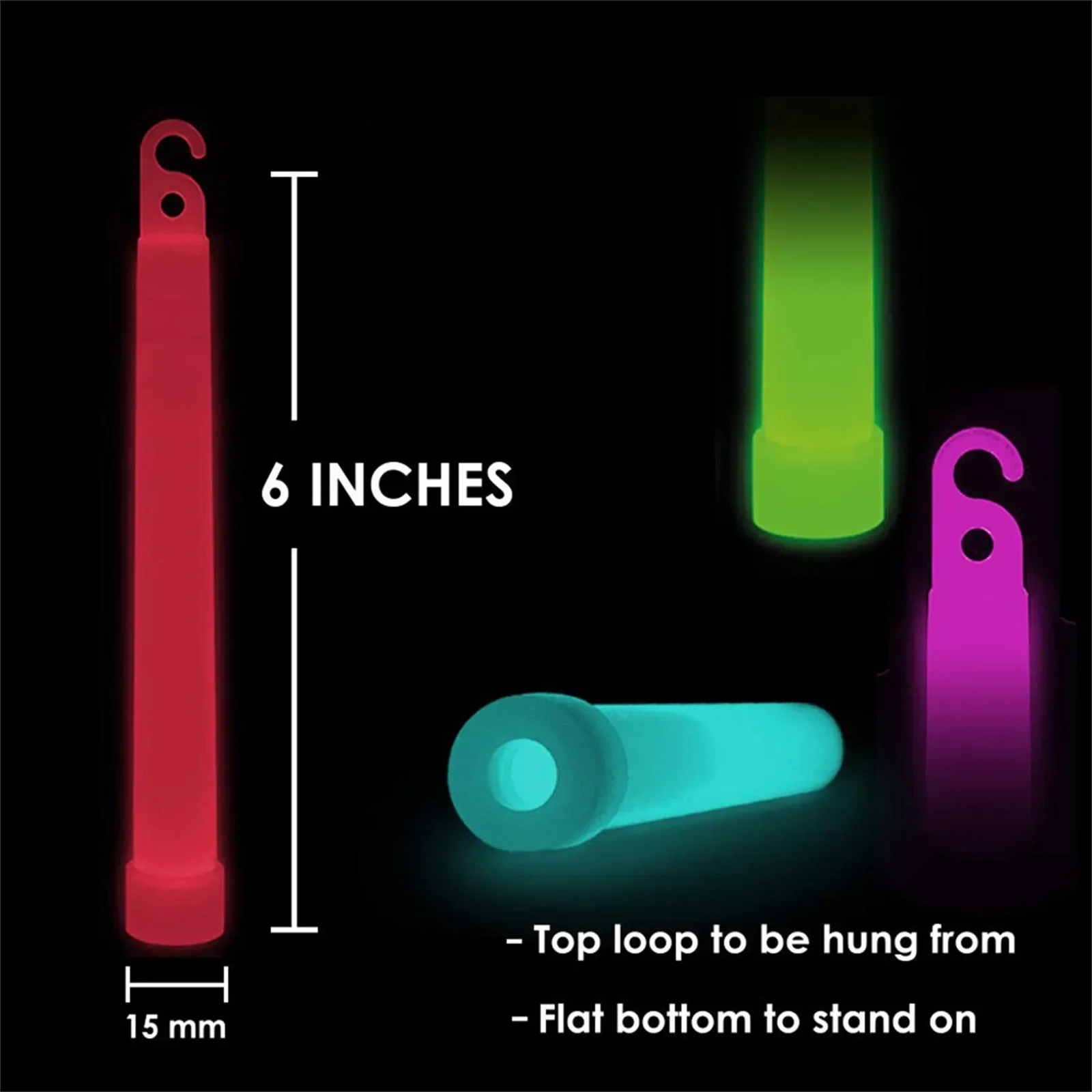 Kancalı parlak çubuklar 4/6 in - Glow Sticks Survival incelemesi ve fiyatı