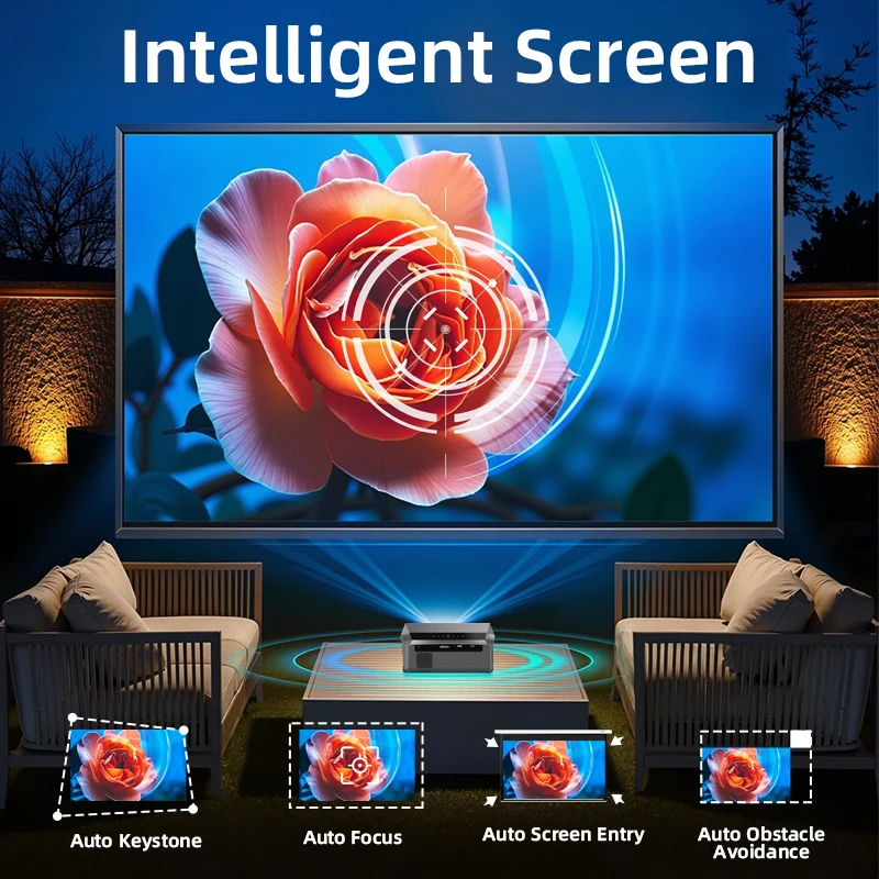 CAIWEI A10Q Projektör 4K Full  - Outdoor Camping Tv incelemesi ve fiyatı